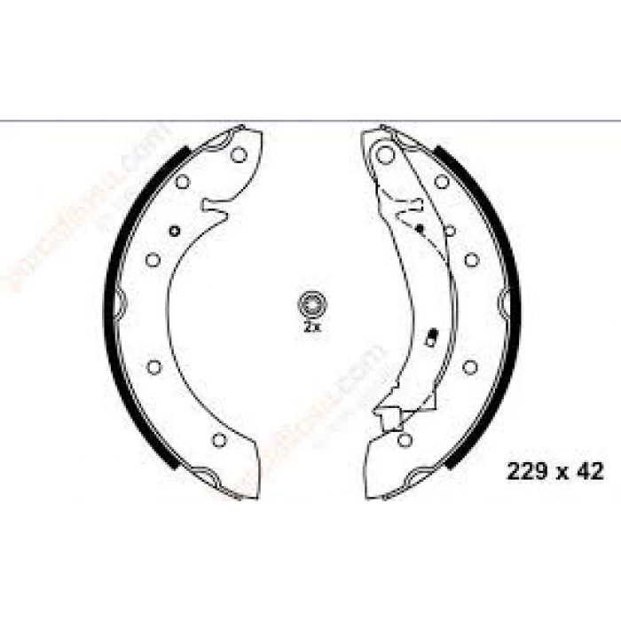 Fren Balata Partner  96-07 / Berlıngo 96-07 Pabuç Arka (Oem No: 1610091280)