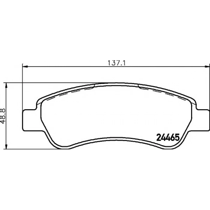 Fren Balata Ducato 06-14 / Boxer 06-14 / Jumper 06-14 Arka (Oem No: 1611457480)