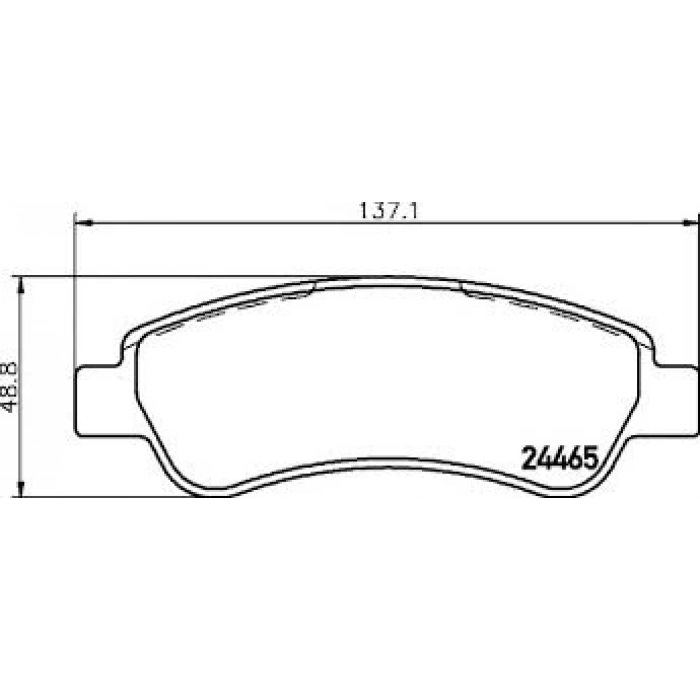 Fren Balata Ducato 06-14 / Boxer 06-14 / Jumper 06-14 Arka (Oem No: 1611457480)