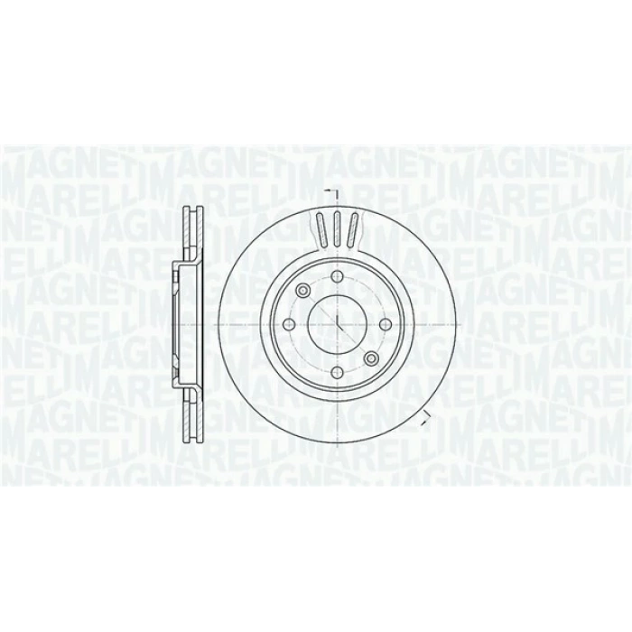 Fren Diski Corsa F / Crossland X / Partner / Berlıngo / C Elysee / 301 / C3 / Ön Havalı 266-4 (Set) (Oem No: 1613191380)