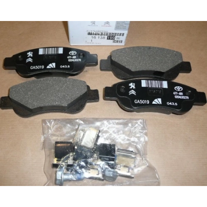 Fren Balatası Ön Psa C1 / 107 / Aygo B.M 05- (Oem No: 1613819980)