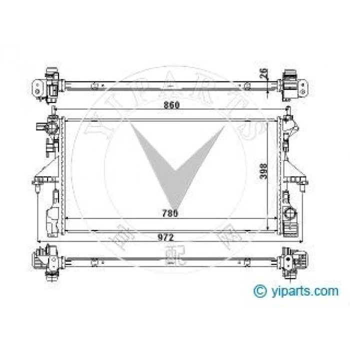 Radyatör Su Boxer / Jumper 15Sonrası 2.0 Bluehdı (Mt) (Oem No: 1613996380)