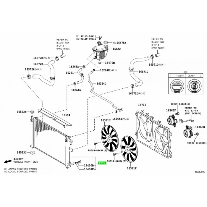 Su Radyatörü 675X377,5X26 Japon Chr (X1) 1.2 T 16- (Oem No: 16400-0Y170)