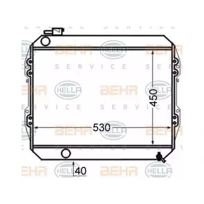 Su Radyatörü Mt : 450X508X32 Japon Hılux (Ln85) 2.4 D 89-97 (Oem No: 16400-54610)