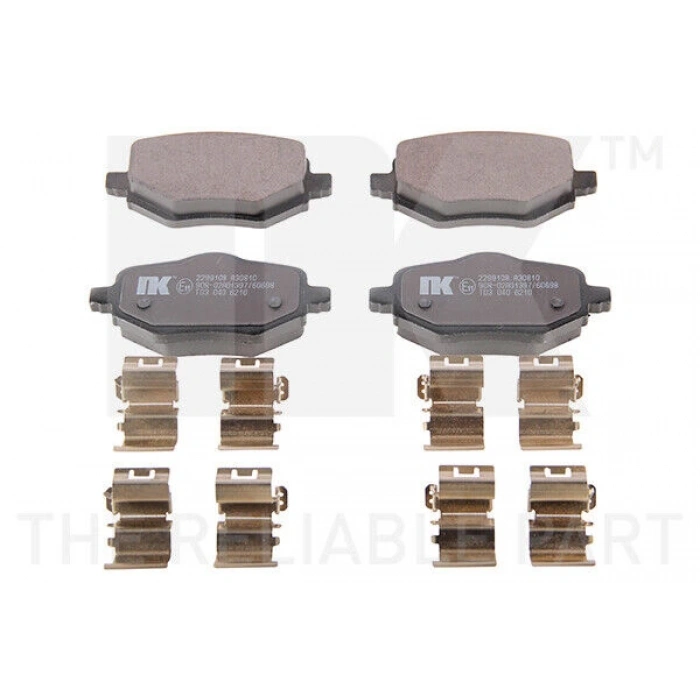 Fren Balatası Arka Psa Ds3 Corsa F B.M 2018- (Oem No: 1643574280)