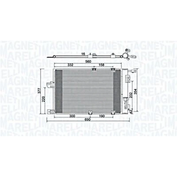 Klima  Radyatörü Opel Astra G Zafıra A X16Xel 98- (Oem No: 1850292 1850057 1850055)