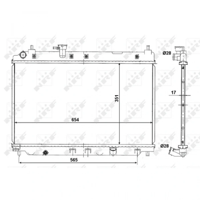 Radyatör Su Cıty 06-09 Mt Brazıng (Oem No: 19010-Rea-Z02)