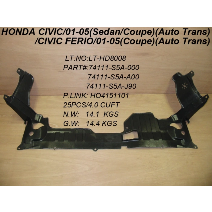 Muhafaza Karter Civic 03-05 (Otomatik) Honda Cıvıc (Oem No: 1901Mkr9004098)