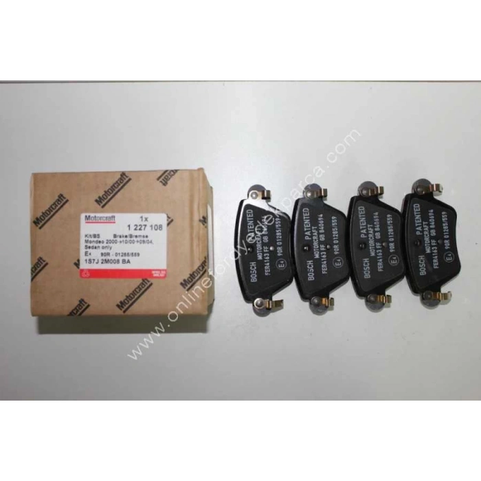 Fren Balatası Arka 1S71 2M008 Af/ 7701207187 Ford Mondeo Bm 01-04 (Oem No: 1S7J 2M008 Ba)