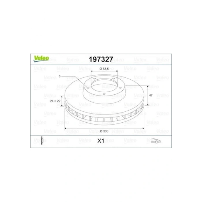 Fren Diski Mondeo Iıı 00-07 / Ön Havalı 300-5 (Oem No: 1S7W1125Ab)