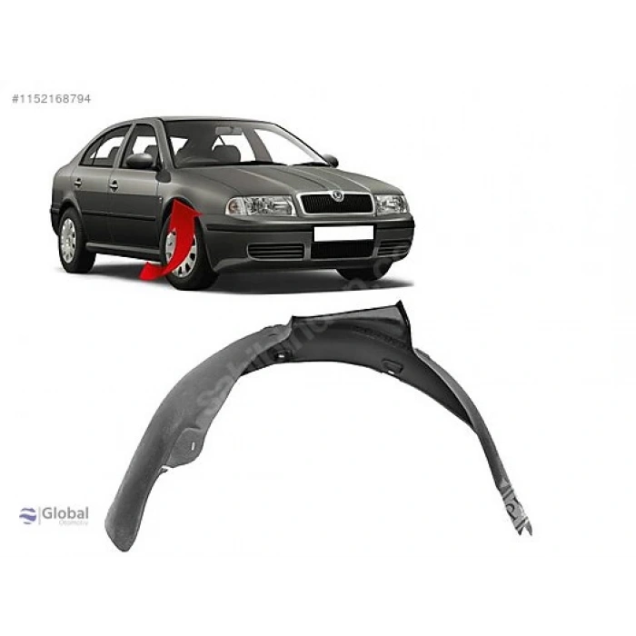 Çamurluk Davlumbazı Ön Sağ Tek Parça Vw Octavıa Bm 97-04 (Oem No: 1U0809962C)