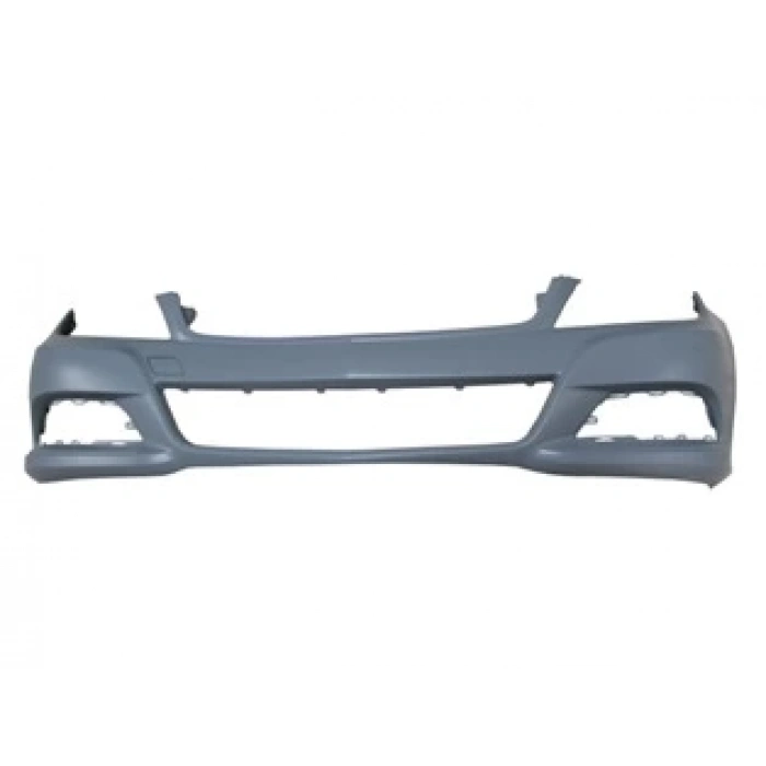 Mercedes C Class- W204- 11/13; Ön Tampon Gri (Astarlı Bant/Sensör/Far Yıkama Deliksiz)(Tw) (Oem No: 2048806147)