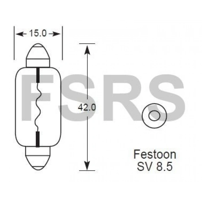 Ampul : Sofıt Tavan Lambası 12V10W Opel Astra F Astra G Astra H Corsa B Corsa C Vectra B Vectra C Bm 91- (Oem No: 2098421)