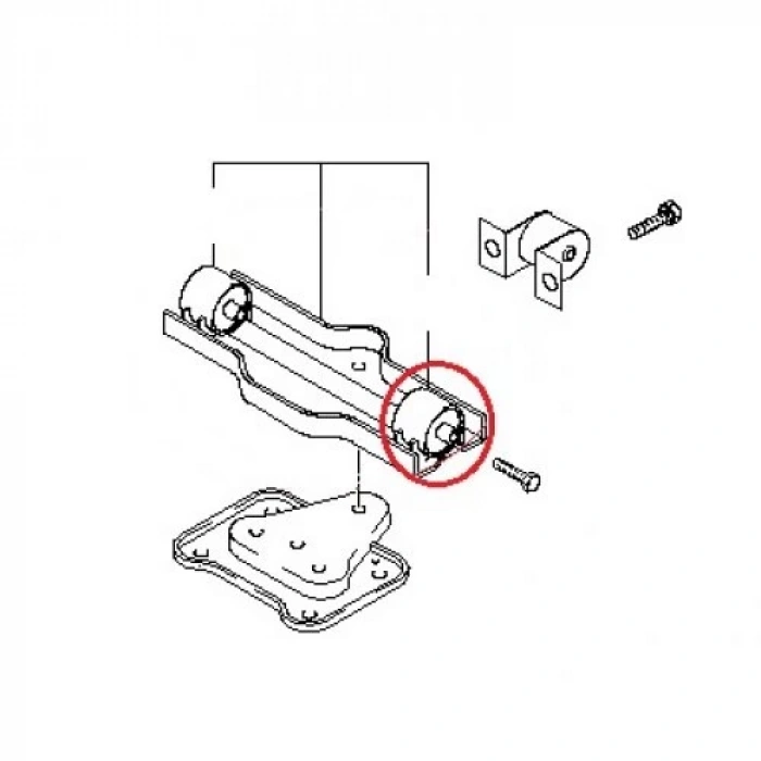 Takoz Şanzıman H100 Kamyonet İç Burcu 05Sonrası (Yerli) (Oem No: 21835-4F000)