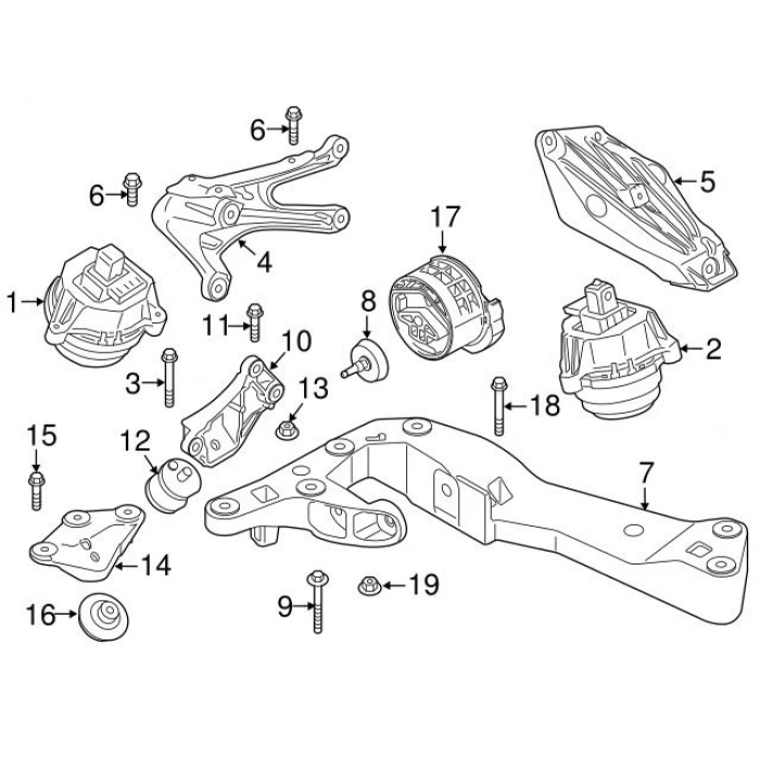 Sanzıman Kulagı Bmw 5G30-G31-G32 Gt-7G11-G12-X3 G01-X4 G02-X5 G05 Xd B47 17- (Oem No: 22326860542)
