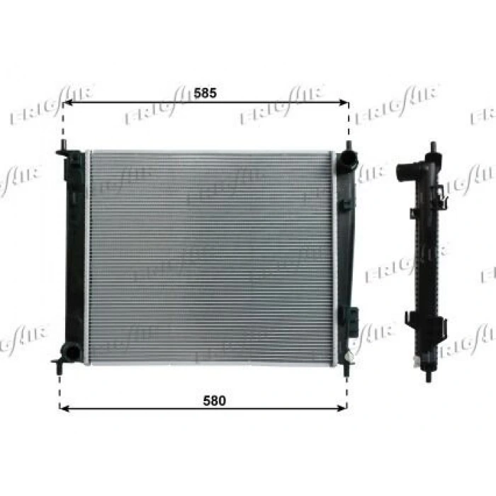 Su Radyatörü Oem Hanon - 66742 Kore Soul G4Fc 1,6 Benzın 2009- (Oem No: 253102K000)