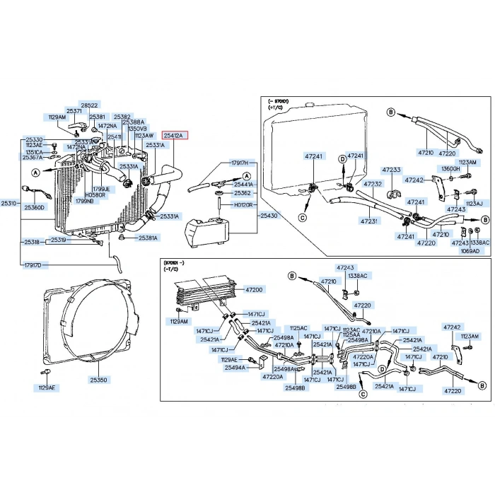 Hortum Radyatör Alt H100 L300 Kamyonet 94-05 None (Oem No: 25413-43002)
