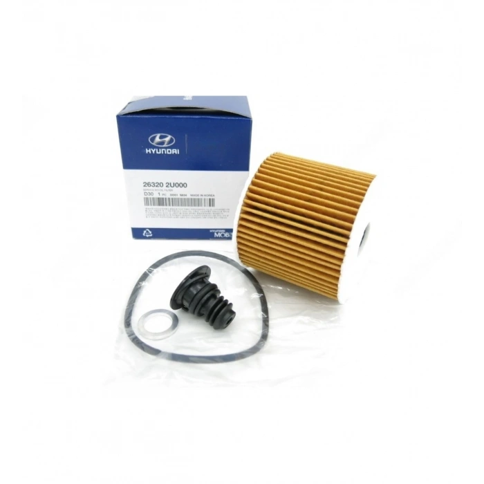 Yağ Filtresi Kona 18=Den İtibaren; / Tucson 18=Den İtibaren; / İ30 18=Den İtibaren; / Ceed / X-Ceed 19=Den İtibaren; / Stonıc 19=Den İtibaren; /  Sportage 18=Den İtibaren; 1.6 Dizel - D4Fe (Oem No: 26320-2U000)