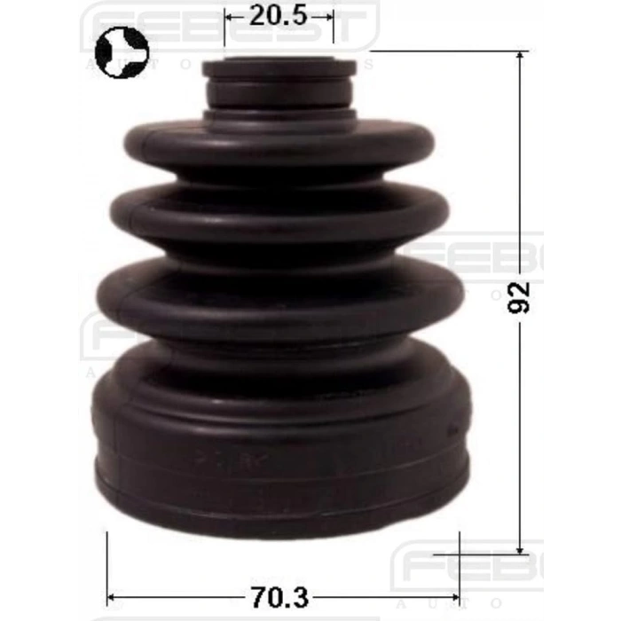 Aks Körüğü İç  Japon Impreza I, Impreza Iı 4Wd, Impreza Iıı, Legacy Iv 4Wd, Outback Iıı 4Wd 97-00 (Oem No: 28323-Ag010)