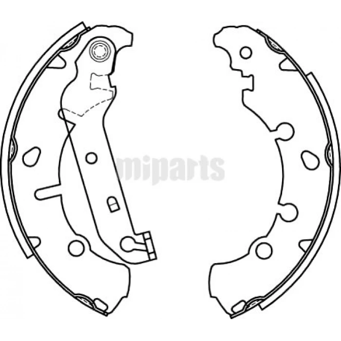 Fren Balata Fıesta Iv  96-02 Abslı / Fıesta V 02-08 / Mazda 2 03-07 Levyeli Pabuç Arka (Oem No: 2S6J2200Ba)