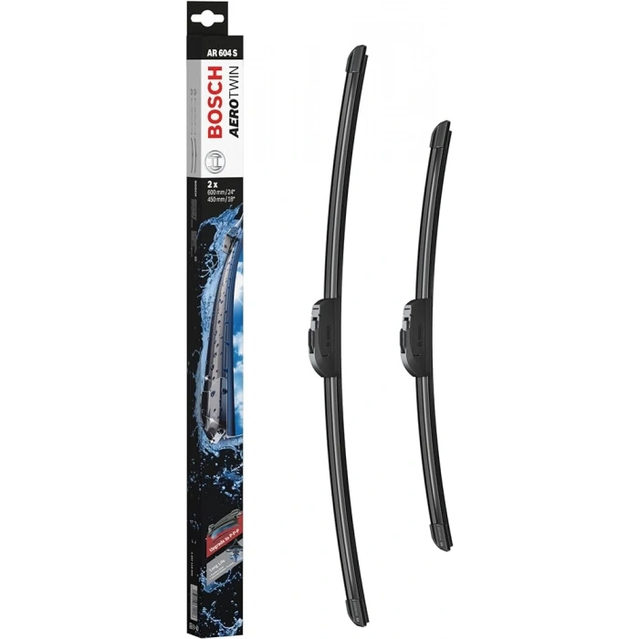 Sılecek Süpürgesı Ön Takım Aerotwin Silecek Seti - [ 600 / 450 Mm ] Kore Tüm Modeller/I30/Santa Fe/Ceed/Sorento/Sportage/Magentıs Bm 2000- (Oem No: 3397118908)
