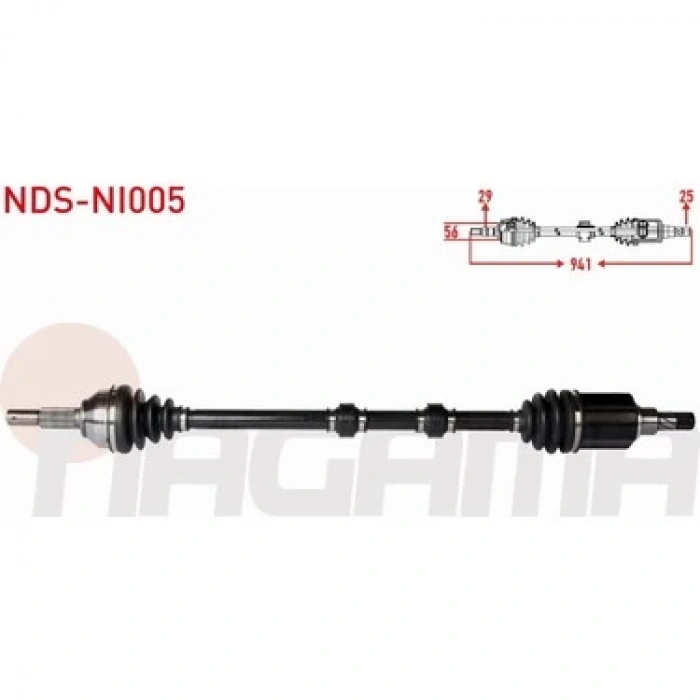 Aks Komple Ön Sağ Cvt Japon Qashqaı (J10) 1.6 10-13 (Oem No: 39100-Bb90C)