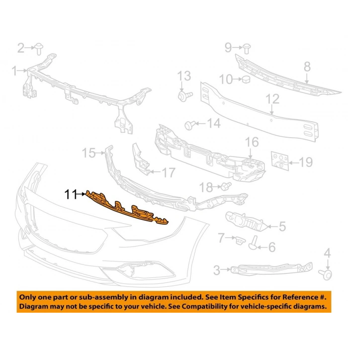 Ön Tampon Iç Takvıyesı : Alt Opel Insıgnıa B Bm 18- (Oem No: 39107472)