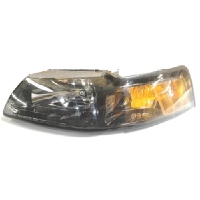 2001-2004 Ford Mustang Far Lambası Sol Manuel (Siyah-Sarı Reflektörlü) (Eagle Eyes) (Adet) (Oem No:3R3Z13008Da)