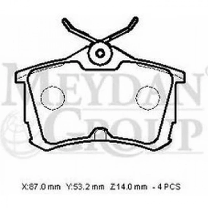 Fren Balata Accord 03-08 Disk Arka (Oem No: 43022-S1A-E02)
