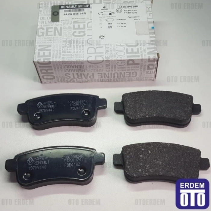 Fren Balata Megane Iıı 08Sonrası / Grand Scenıc Iıı 08Sonrası Arka (Oem No: 440601416R)
