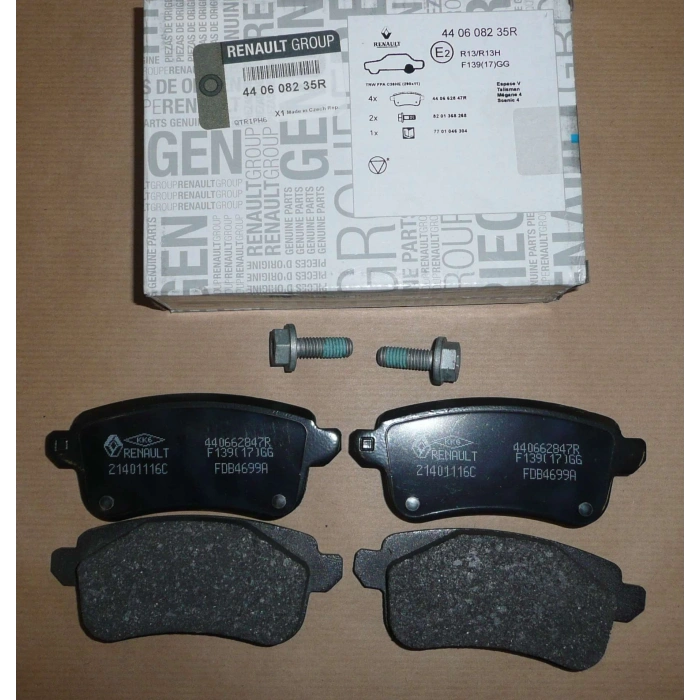 Fren Balatası Arka Dısk Renault Megan-Iv/Talısman/Laguna-Iv Bm 15- (Oem No: 440608235R)