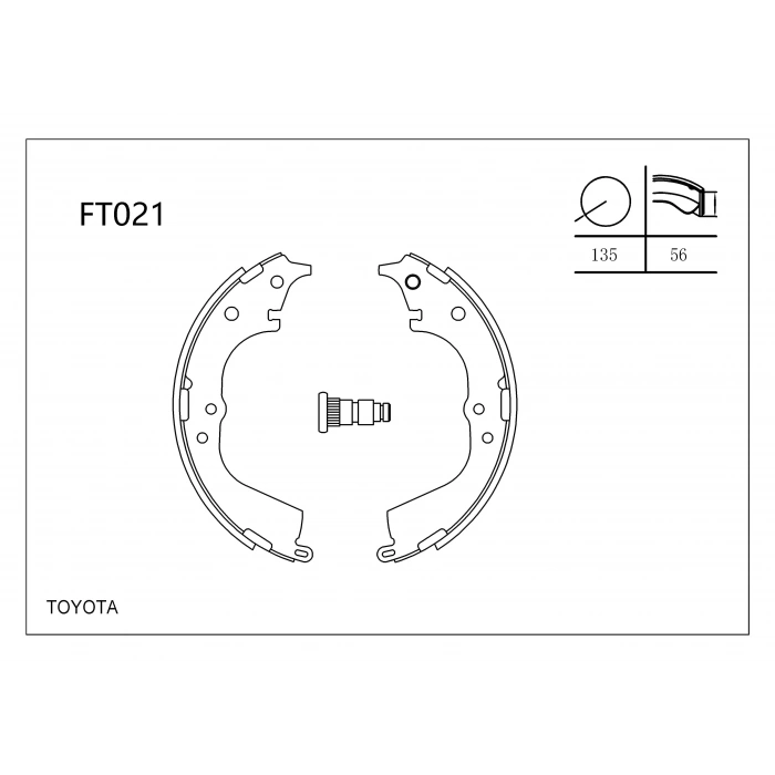 Fren Balatası Hılux 90-98 Arka Papuç 4X2 None (Oem No: 449526180)