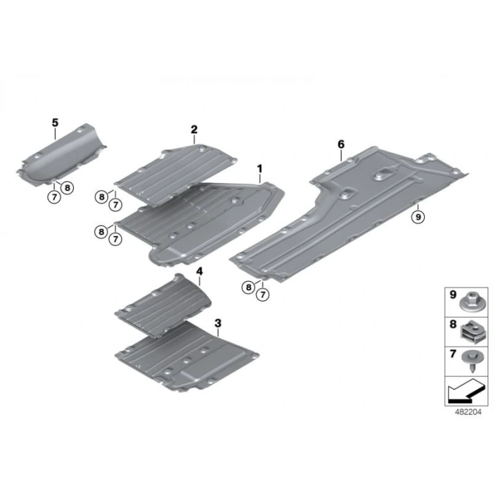 G30 F90 M5 G38 7G11 G12 8G15 2017  Egzoz Alt Bakalit  (Oem No:51757340174)