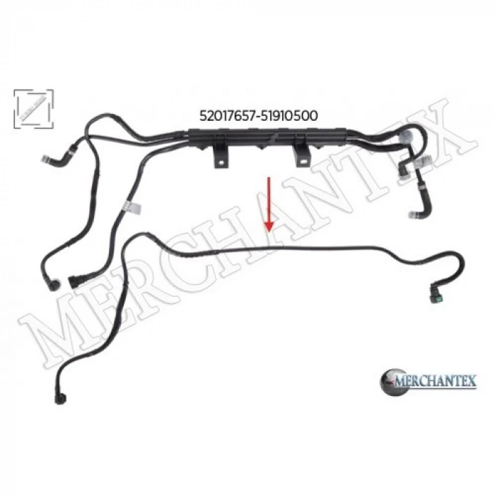 Yakıt Borusu Doblo 09Sonrası Takım (Oem No: 51910500)