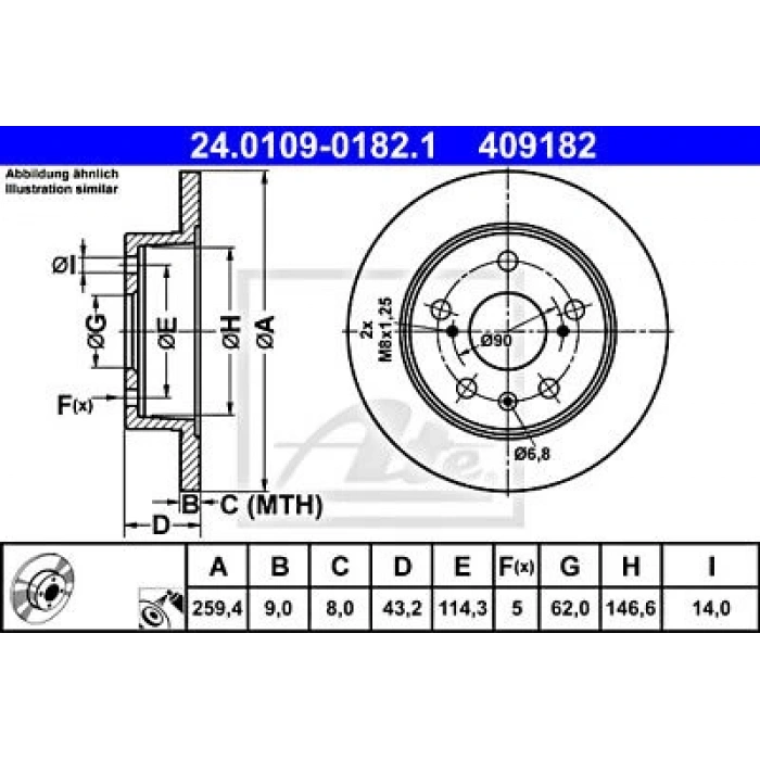 Fren Diski Arka . Japon Vıtara (Ly) : Sx4 S-Cross (Jy) 13-17 1.4 T1.6:1.6 Ddis 15- (Oem No: 55611-61M00)
