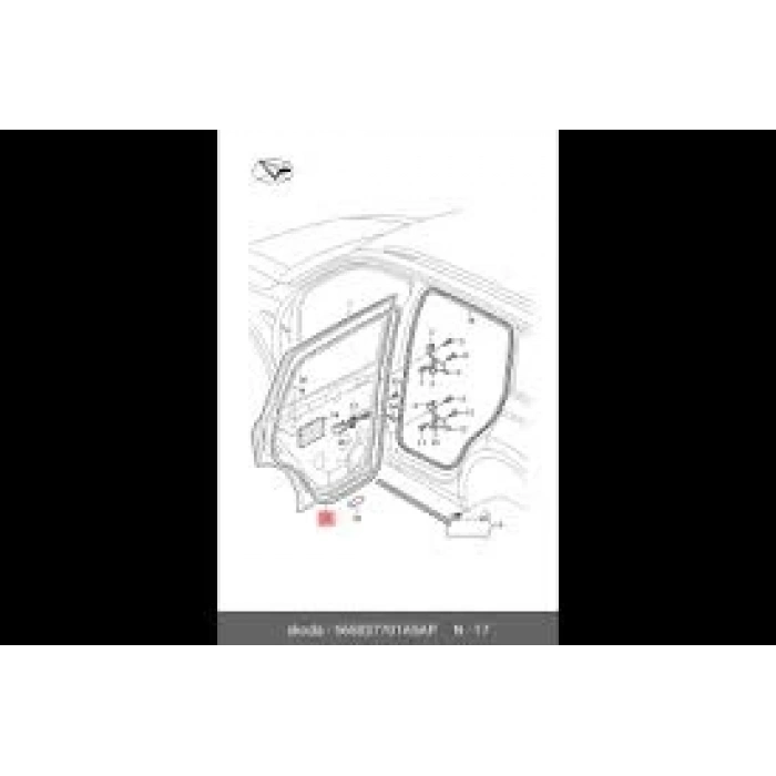 Kapı Fıtılı Ön Sol Vw Kodıaq Bm 17- (Oem No: 565837701A)