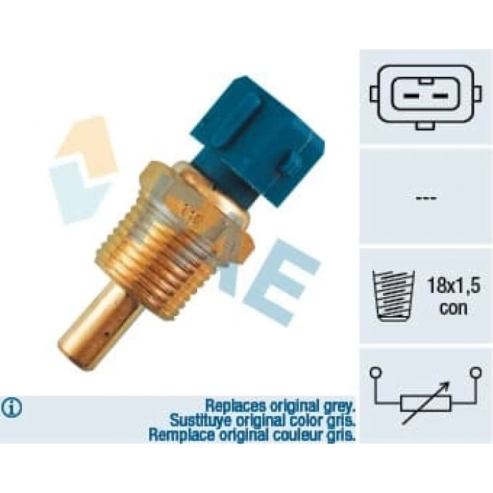 Hararet Müsürü Mavı Fıat Tpsx/Uno/Slx 1,4-1,6 92- (Oem No: 5682332)