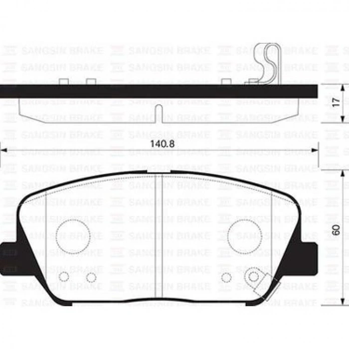 Fren Balatası Ön Kore I30/Ceed/Genesıs Benzın-Dızel 2012- (Oem No: 581012Ma00)