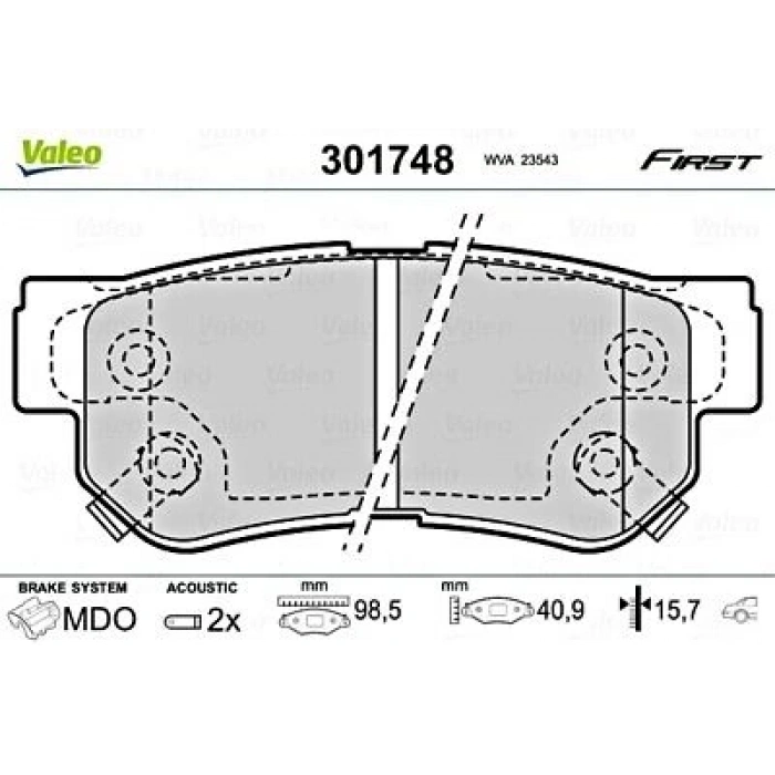 Fren Balatası Arka Dısk : Gdb3432 Kore Santa Fe/Tucson/Sonata/Sportage/Magentıs/Kyron Benzın-Dızel 2001- (Oem No: 583021Ca00 - 5830226A00)