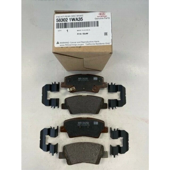 Fren Balata Accent 11-18 Blue / Elantra 11-20 / İ30 12-16 / İ20 14-21 / Rıo 12Sonrası / Ceed / Soul / I-40 Dısk Arka (Oem No: 58302-1Wa35)