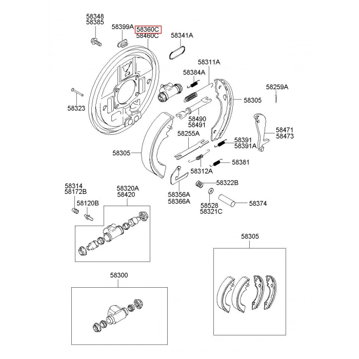Fren Tablası Boş H1 08-11 (Boş Sac) Sol (Oem No: 58355-4A200)