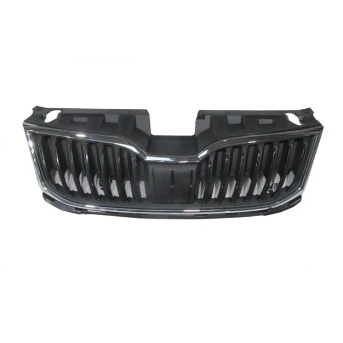 Skoda Octavıa- 17/19; Ön Panjur Siyah Nikelaj Çıtalı (Üst Koruma Plastiği İle Birlikte)(Tw-Y) (Oem No: 5E0853761C 2Zz)