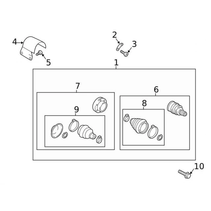 Aks Kafası Dış Vw Passat-Ateca Czca-Dcxa-Dcza 1,4 Tsı-1,6 Tdı 13- (Oem No: 5Qm498099)