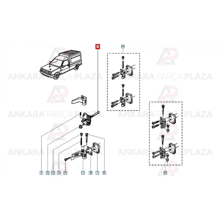 Kapı Gergisi Express Ön Sağ-Sol (Oem No: 6006003653)