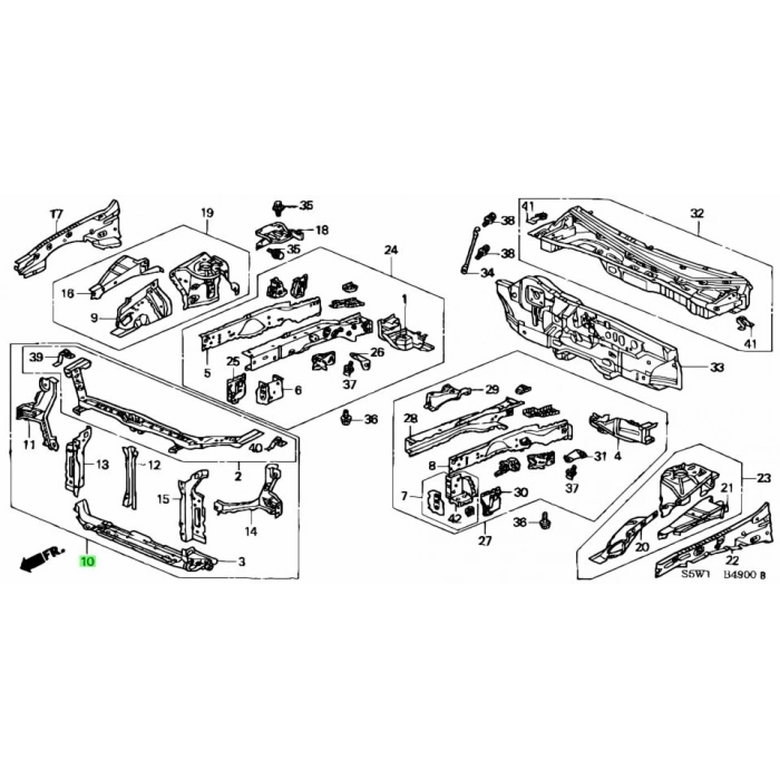 Panel Cıvıc Ön 01-03 (Oem No: 60400-S5D-A00Zz)