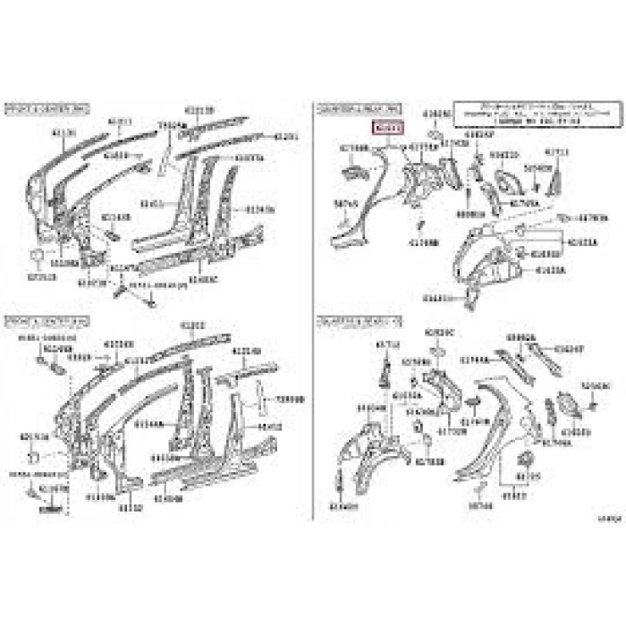 Çamurluk Yarıs 06-11 Arka Sağ (Oem No: 61601-52270)
