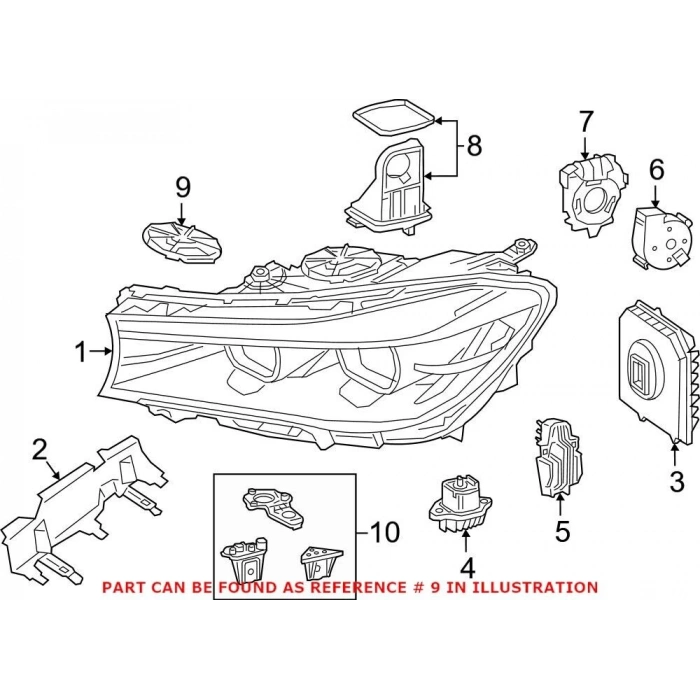 Far Kapagı Arka Sağ Far Kapak Setı Bmw G30-G31-G32-G38-G11-G12 Bm 17- (Oem No: 63117440357)
