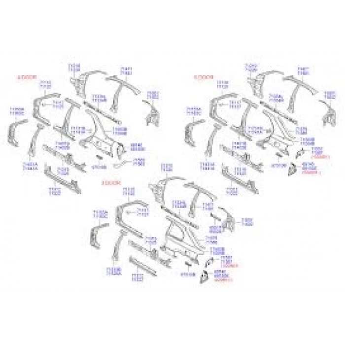 Stop Yuva Sacı Accent 03-06 3 Kapı / 5 Kapı Hb. Sağ (Oem No: 69151-25450)