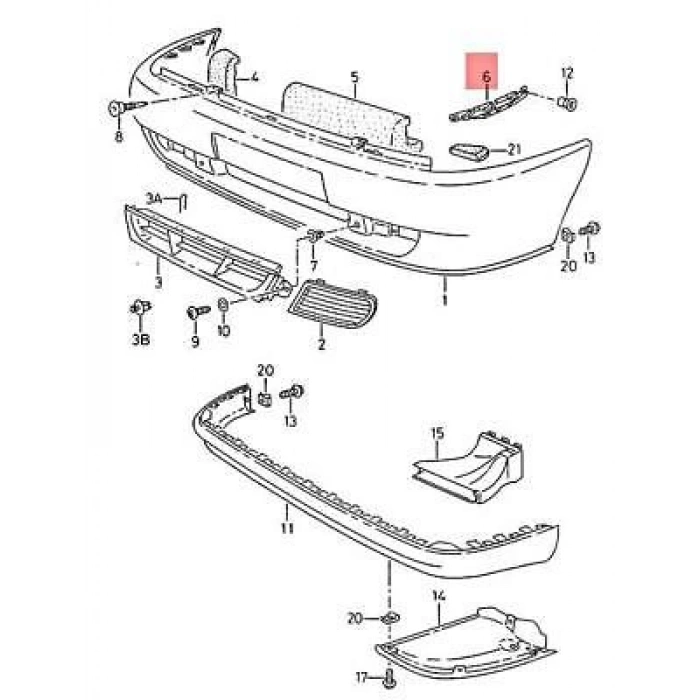 Tampon Braketi Ön Sağ Vw Polo Classıc Bm 94-03 (Oem No: 6K5807184)