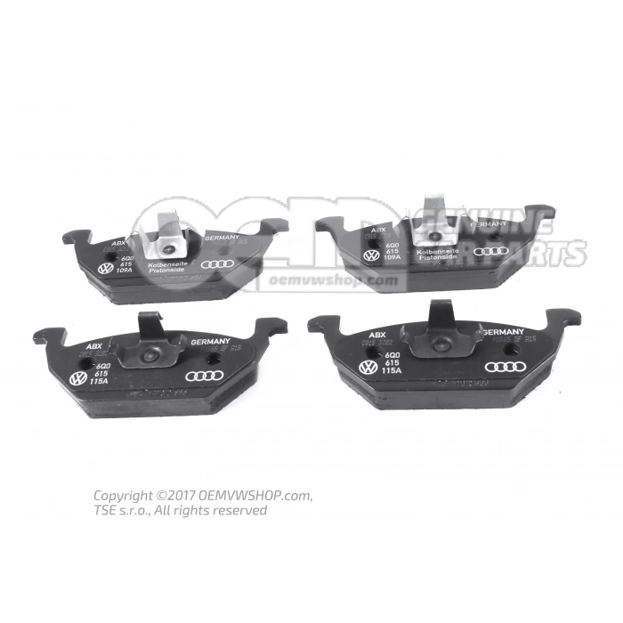 Fren Balatası Ön Gdb1984 / Fdb1094 Vw Golf4-Golf5-Jetta-Bora-Polo-A3-Leon Bm 97- (Oem No: 6Q0698151)